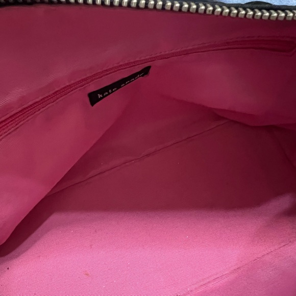 KATE SPADE NOEL print Vintage Original Black on Black Purse Logo Print - Picture 4 of 16